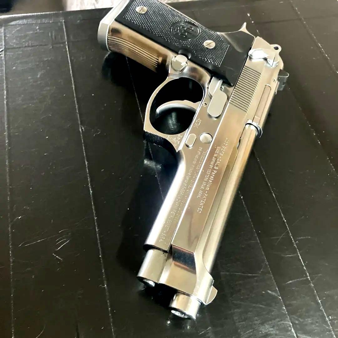 WAベレッタM92FSガスガンアイノックスパーフェクトバージョンABS樹脂美品