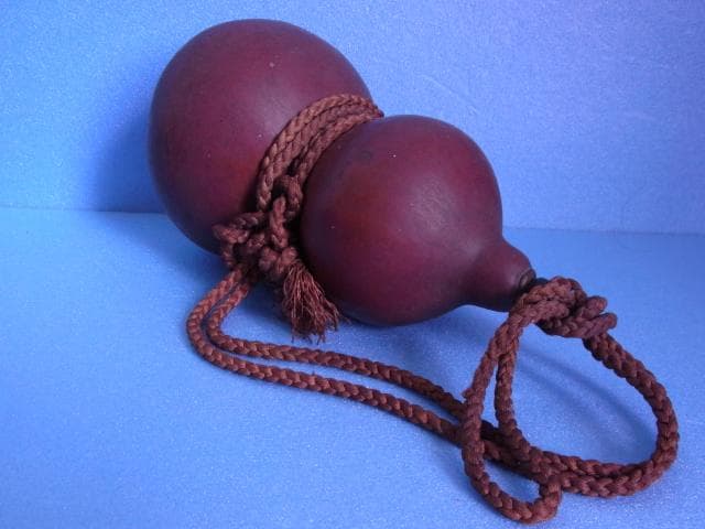 中型　時代　古ひょうたん　可愛らしい瓢箪　戦前　昭和初期　大正　明治　江戸　骨董