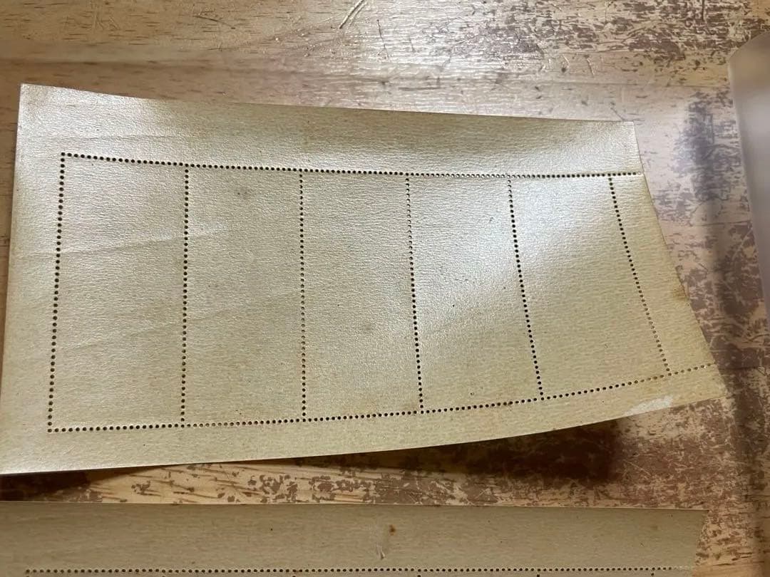 見返り美人 銭切手 シート2枚