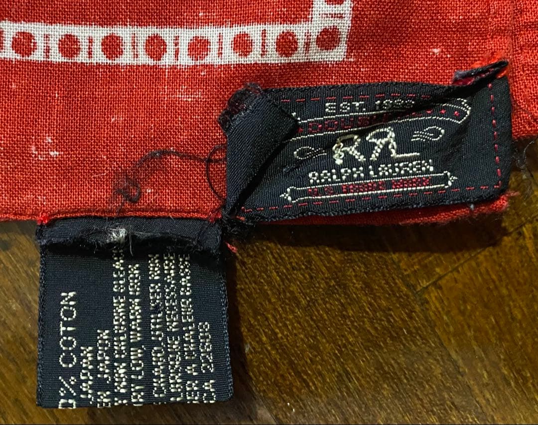 初期　RRL ダブルアールエル　バンダナ　メイドインジャパン