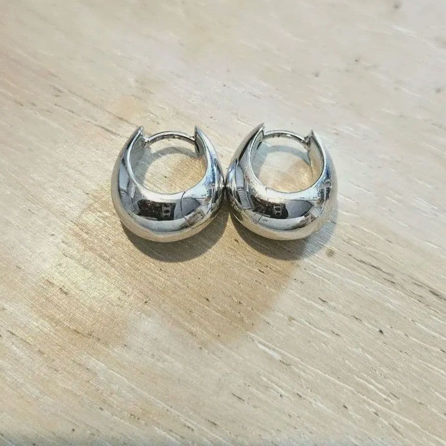 TOMWOOD シルバー アイスフープピアス　small