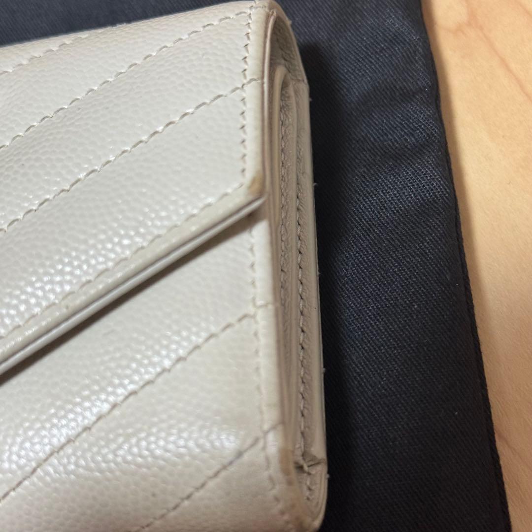 SAINT LAURENT 二つ折り財布 ホワイト