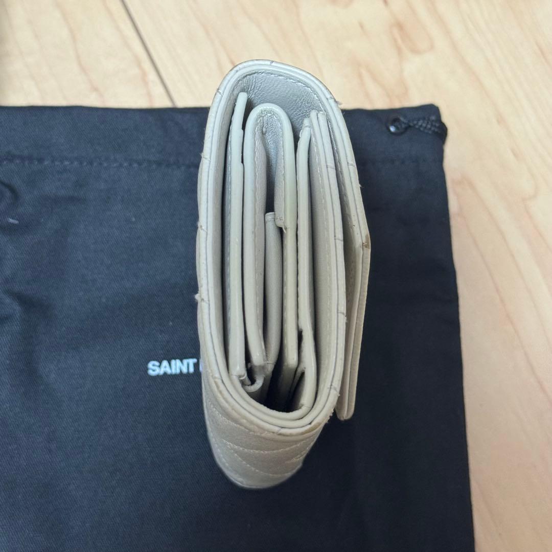 SAINT LAURENT 二つ折り財布 ホワイト