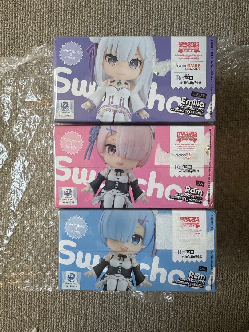 Re:ゼロ ねんどろいど GOOD SMILE COMPANY 3点セット