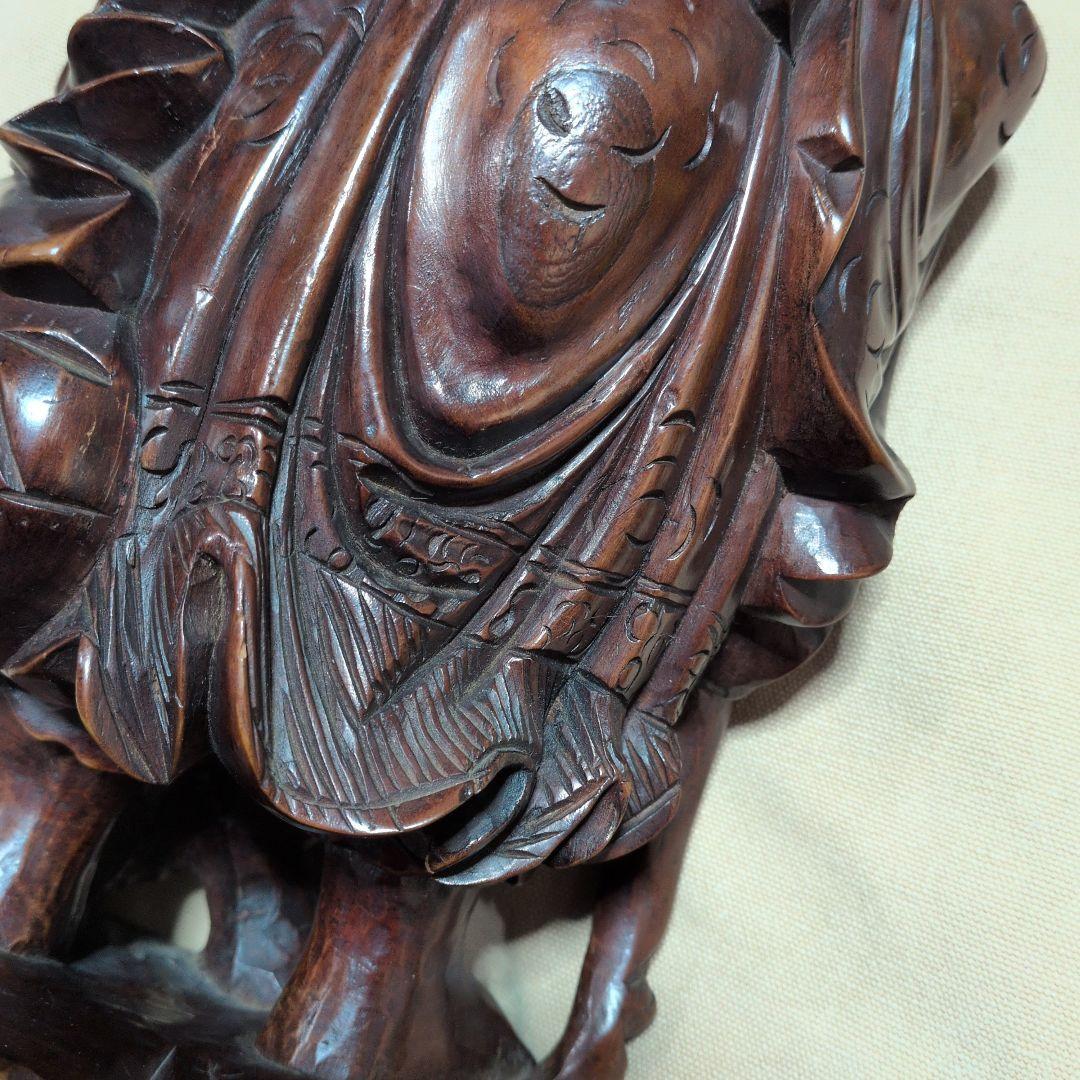 木彫り置物　布袋様