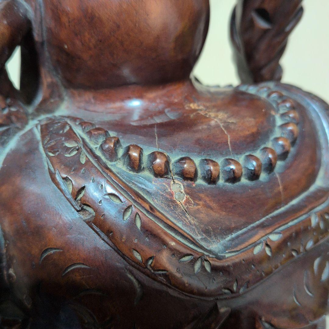 木彫り置物　布袋様