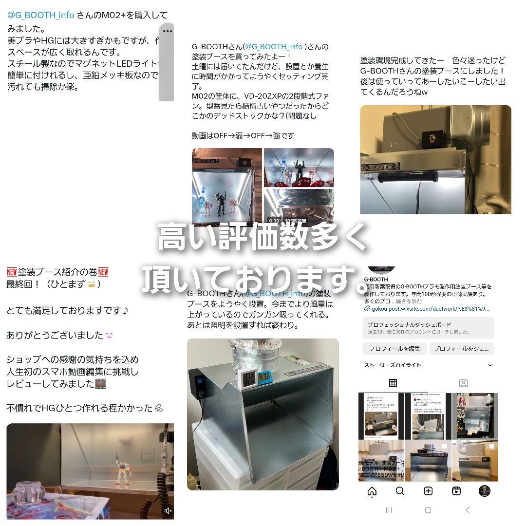 G-Booth M550研磨塗装ブース　追加オプション購入でProSpaceに！