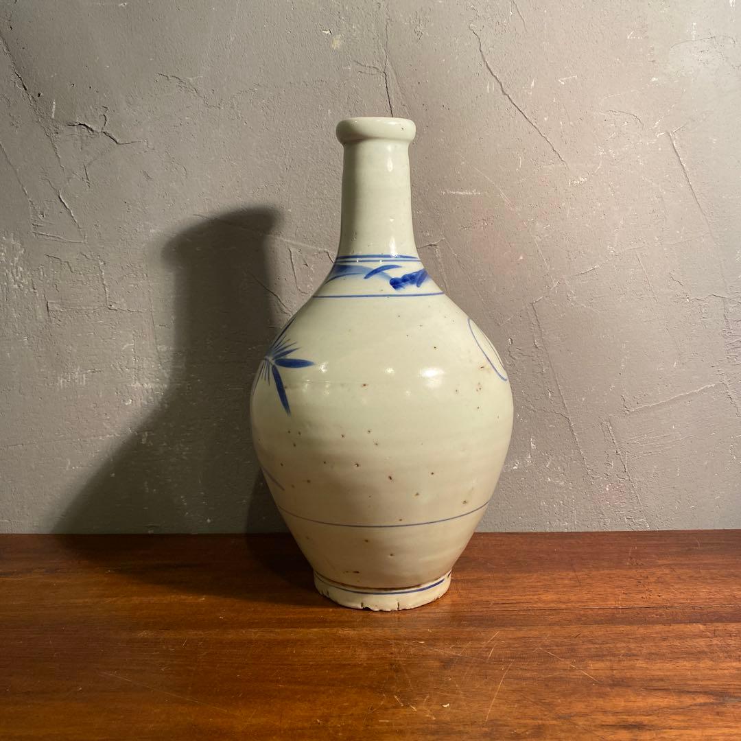 骨董品 染付 徳利 古伊万里 時代物 一輪挿し 酒器 花器 コレクション