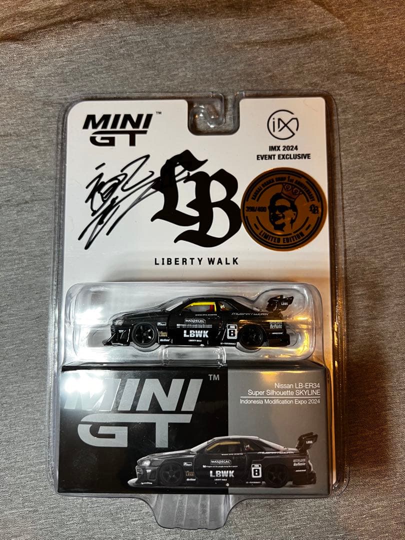 MINI GT Nissan LB-ER34 イベント限定-サイン入り