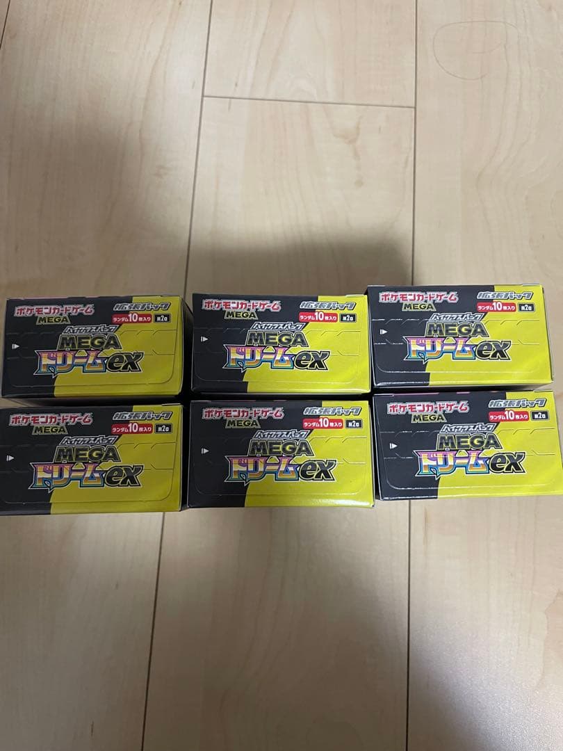 ポケモンカード メガドリームex 6BOX シュリンクなし ペリペリあり