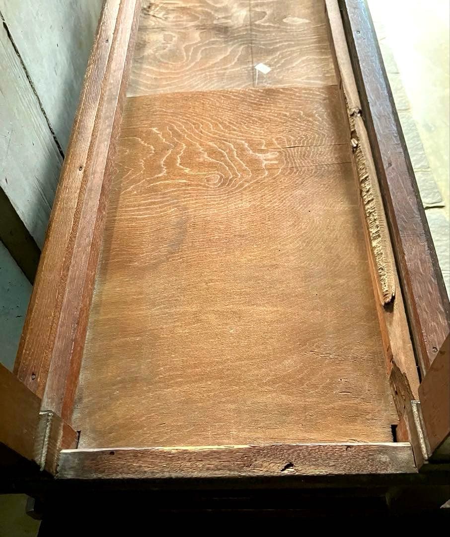 ヴィンテージ 昭和レトロ 学校・会議室用テーブル 長卓 文机 一枚板 A