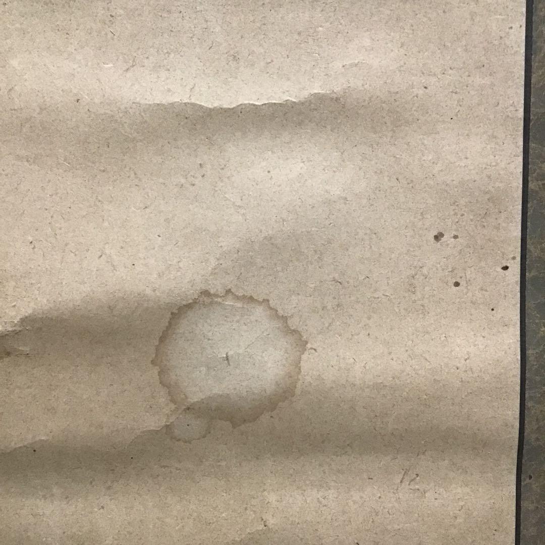 K茶道具　掛軸　「飛雀図」　錦水作　幕末ー明治　配送用桐箱　S191KJ