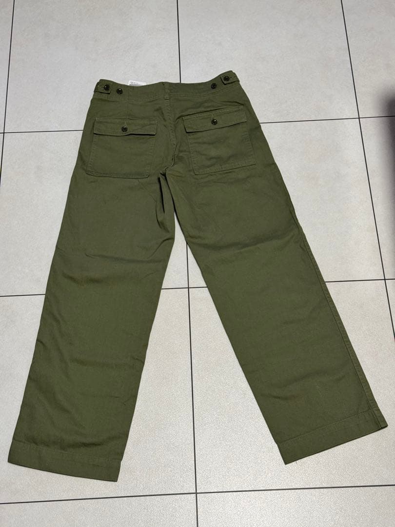 スピックアンドスパンSpick&Span★ルーズベイカーパンツ40カーキ新品