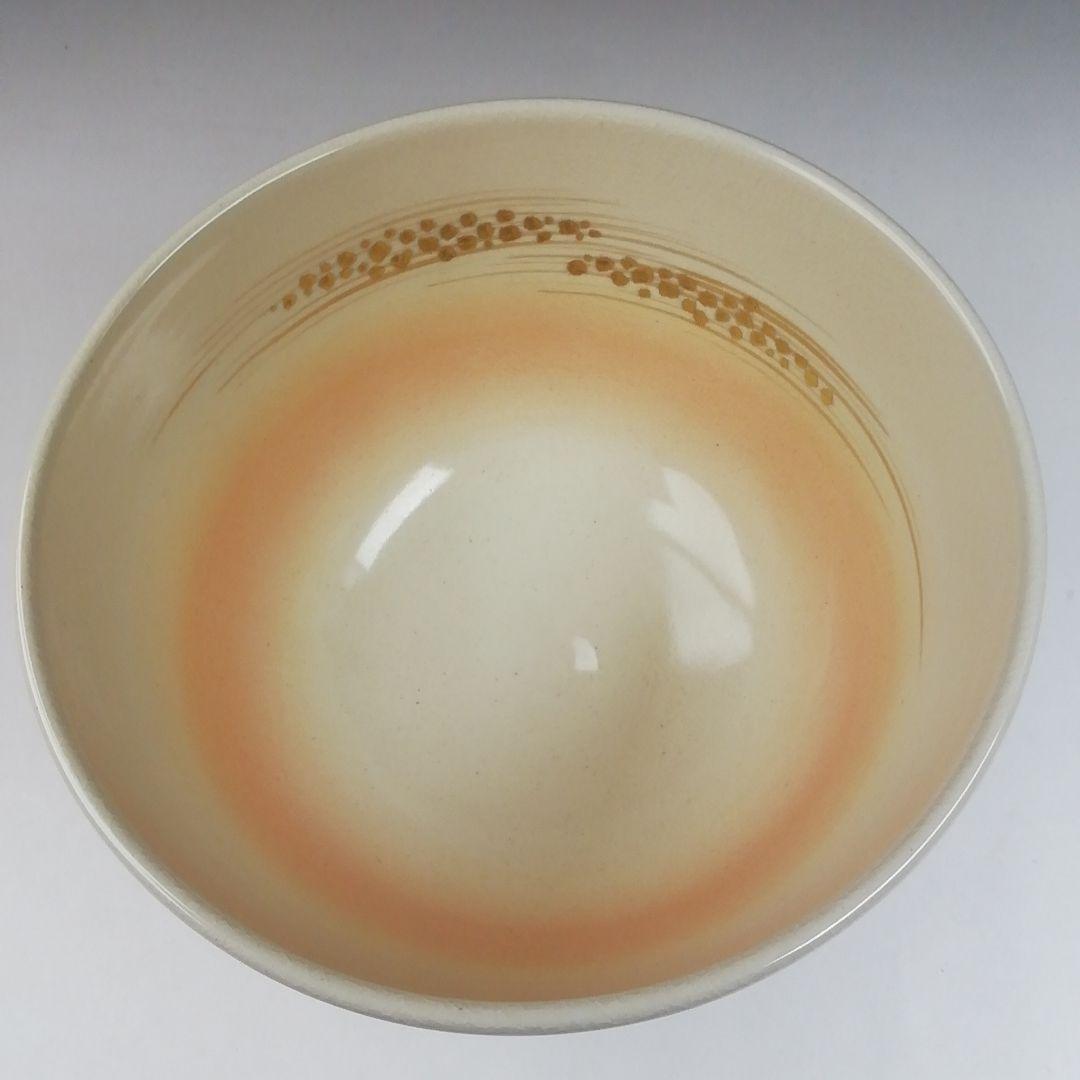 Ｔ４７６　茶碗　『仁清写　四君子絵』『清雲 造』　共箱　抹茶碗　茶道具