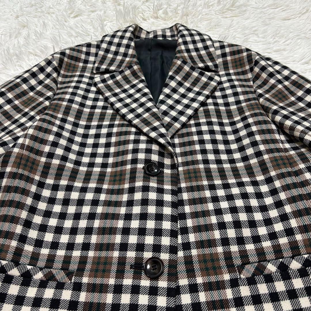 【新品】23区 チェスターコート タータンチェック ロング 38 M相当