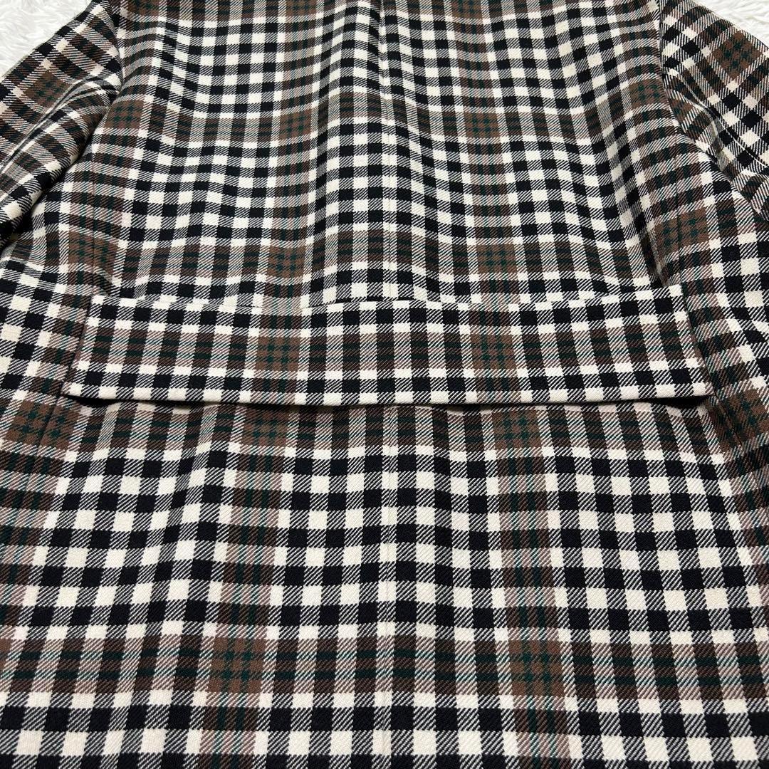 【新品】23区 チェスターコート タータンチェック ロング 38 M相当