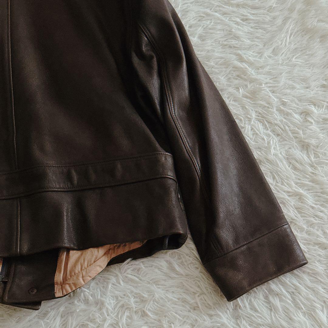 最高級✨ジョルジオアルマーニ レザージャケット 本革 メンズ 48サイズ