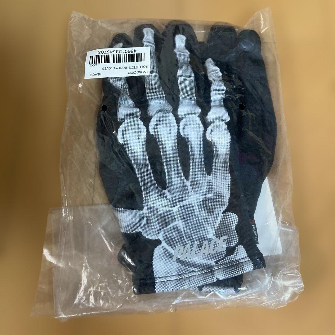 送料込 palace パレス boney gloves ボーン グローブ 骨