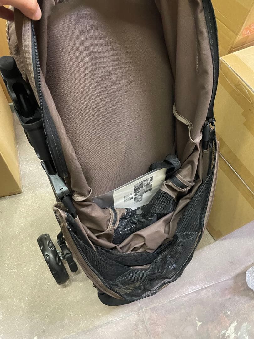 ペットカート　タンスのゲン　ブラウン