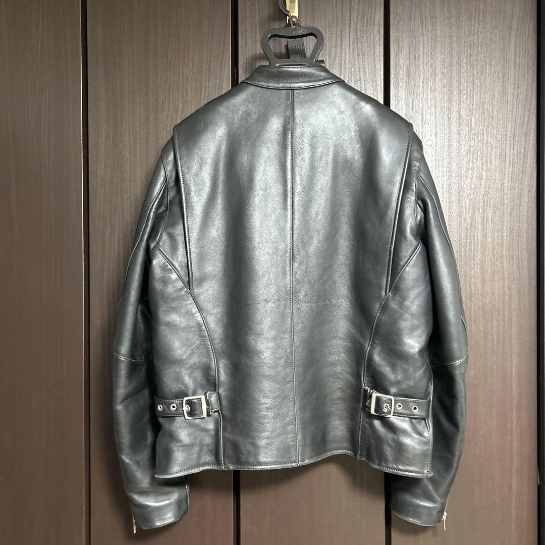アウトロー OUTLAW レザージャケット ライダース 本革　44