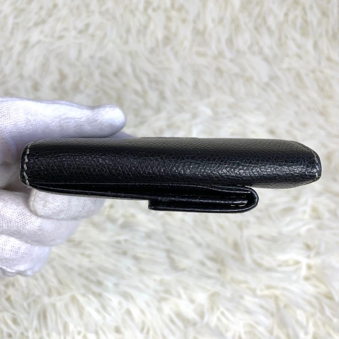 【付属品完備】ロエベ キーケース ケース アナグラム ロゴ レザー 黒 茶