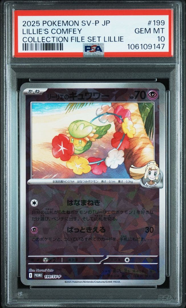 希少　プロモ　PSA10 ポケモンカード リーリエのキュワワー　Nのゾルア