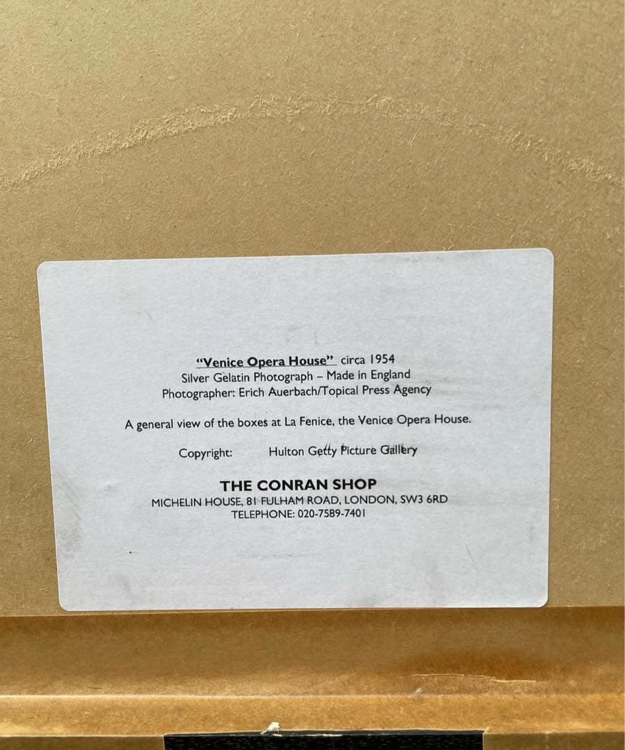 【入手困難】コンランショップ　アートポスター　オペラハウス