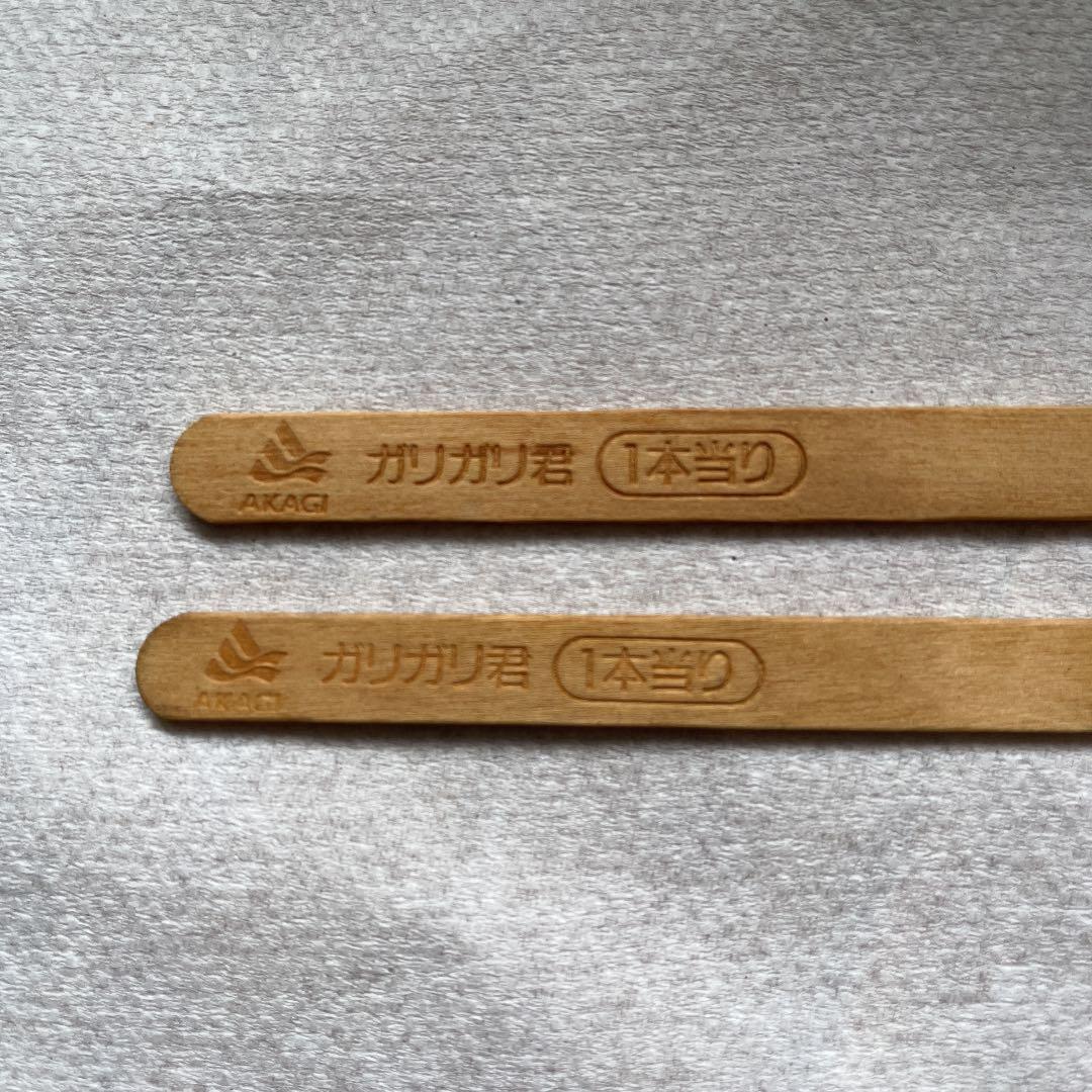 AKAGI ロゴ入り ガリガリ君 当たり棒2本