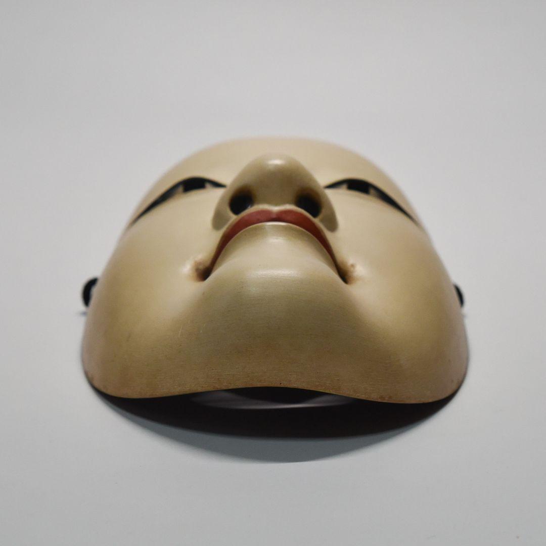 能面 小面 小倉宗衛作 箱入り 能面袋、新聞、購入時の領収書付き(A4)