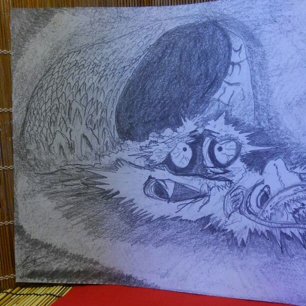 Epoch 雲龍図　41 ㎝ ×29㎝　ART MAGICIAN 制作