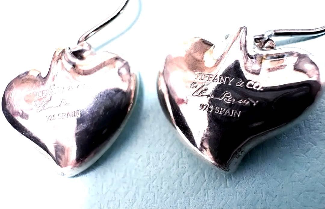 希少品☆TIFFANY&co. カーブドハート ピアス　シルバー925