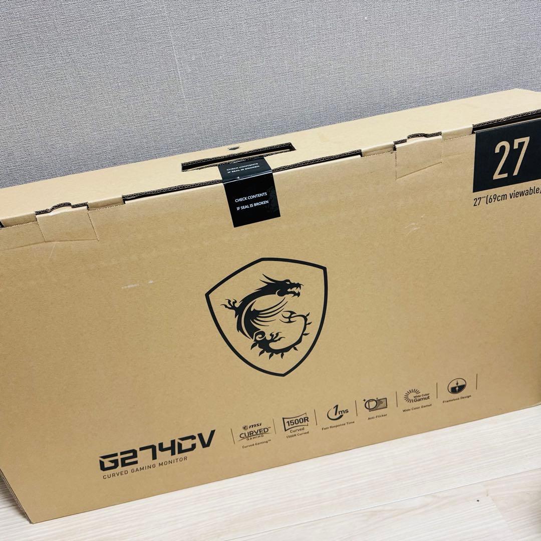 MSI（エムエスアイ） 湾曲パネル搭載ゲーミングモニター G274CV