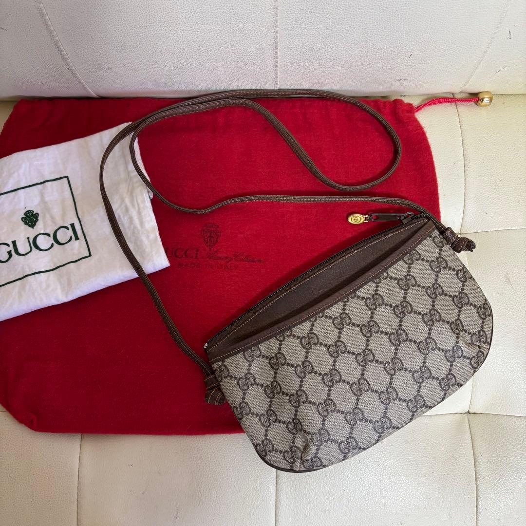 極　美品　付属品あり　GUCCI オールド　グッチ　ミニ　ショルダー　バッグ