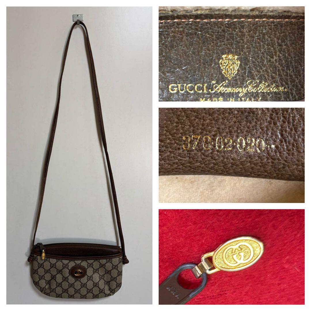 極　美品　付属品あり　GUCCI オールド　グッチ　ミニ　ショルダー　バッグ