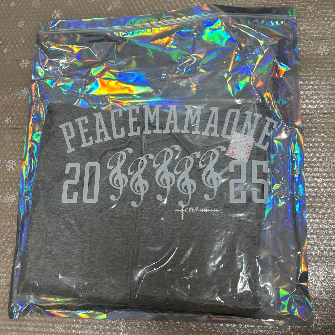 GDRAGON PEACEMAMAONE ジップアップパーカー グレー Mサイズ