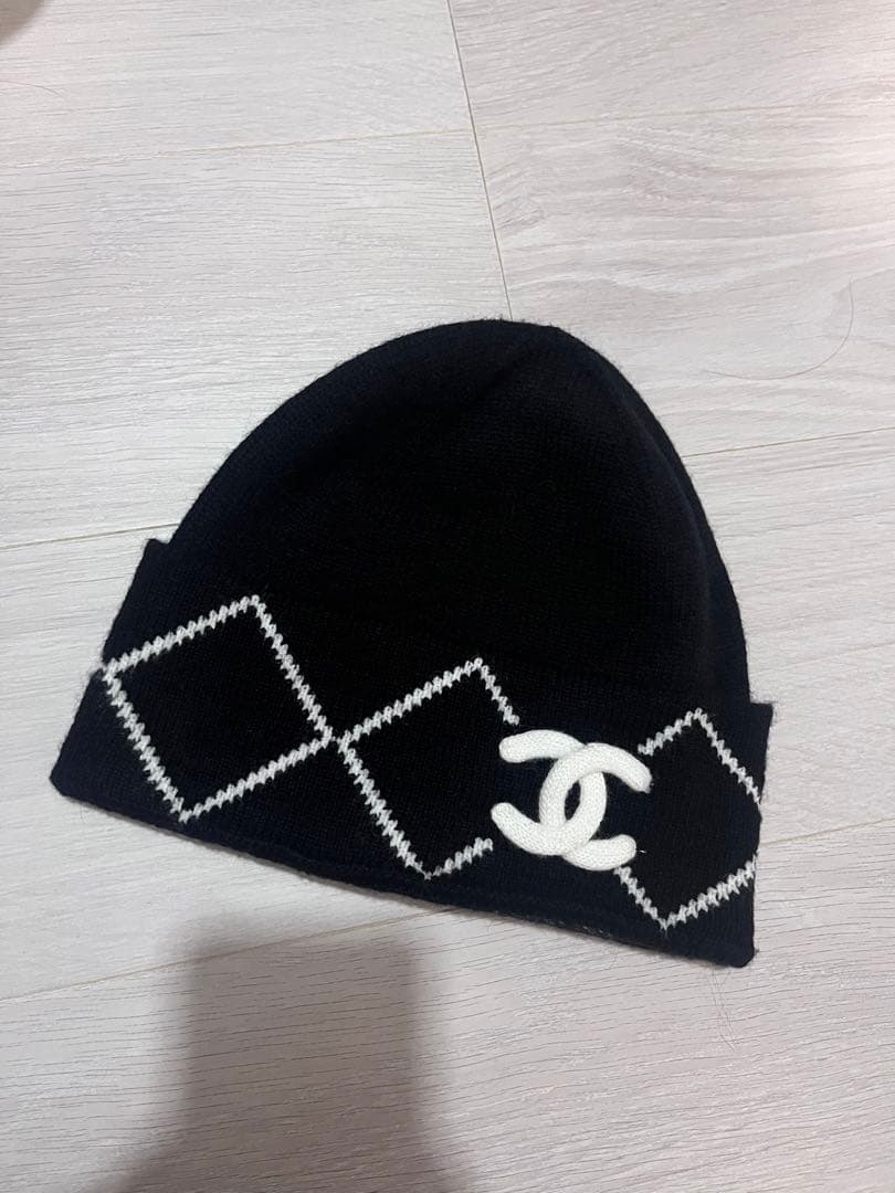 ニット帽　シャネル　CHANEL