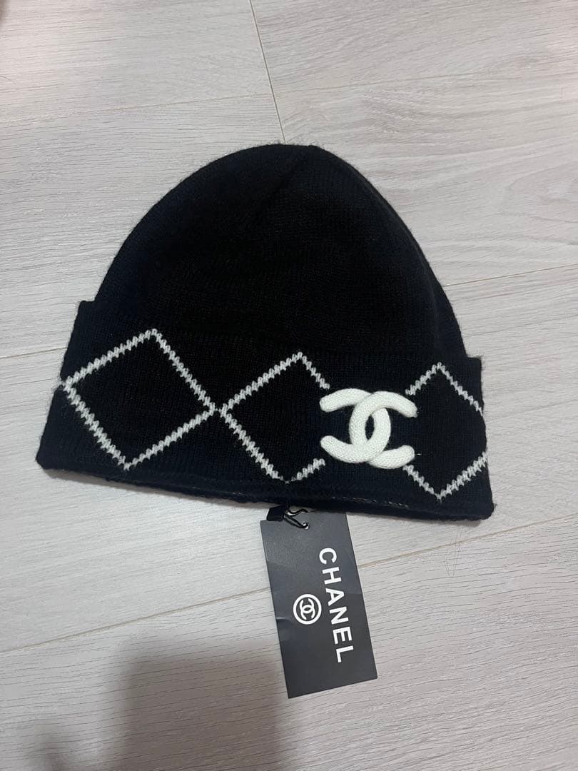 ニット帽　シャネル　CHANEL