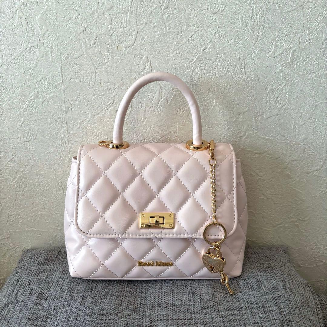 rosemuse ロゼミューズ キルティングミニショルダーバッグ
