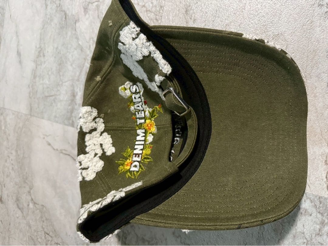 ひ*ゅ様 READYMADE DENIM TEARS 花柄刺繍キャップ