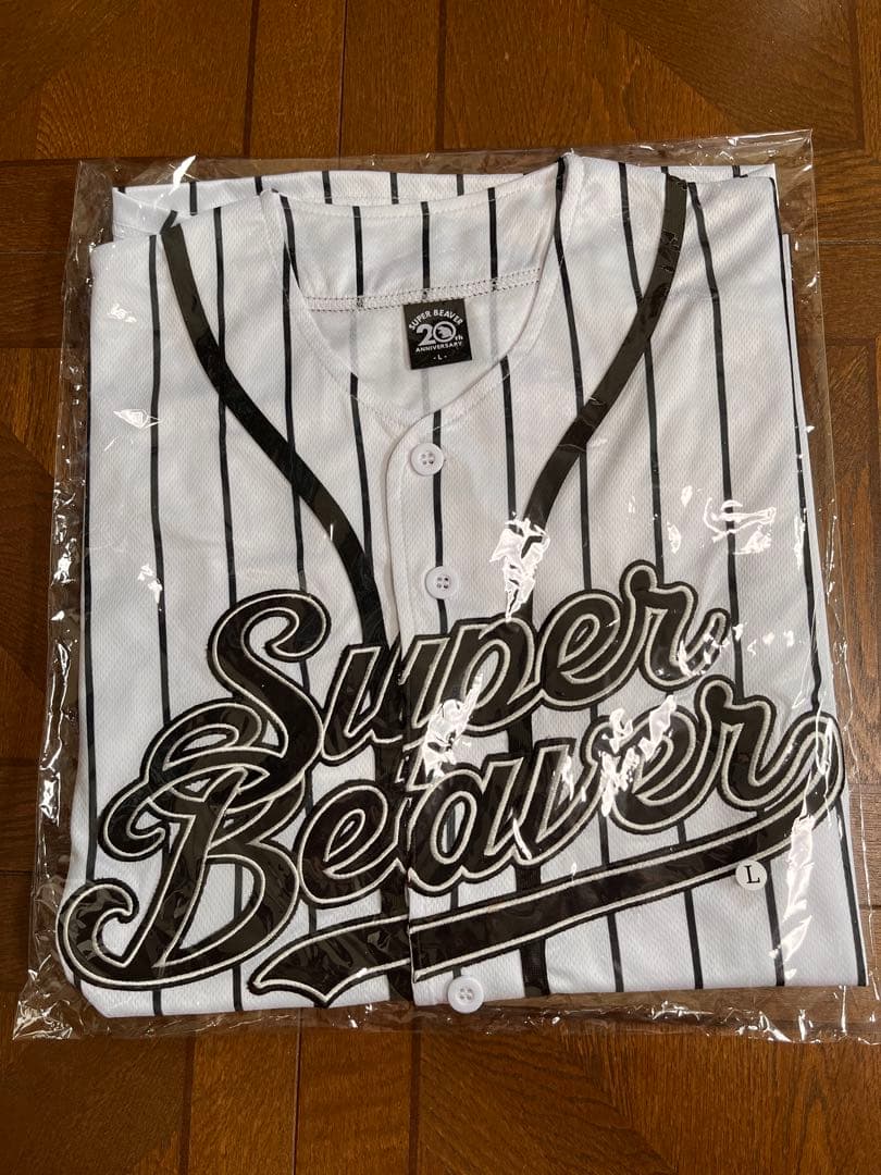 SUPER BEAVER ベースボールシャツ ストライプ Lサイズ