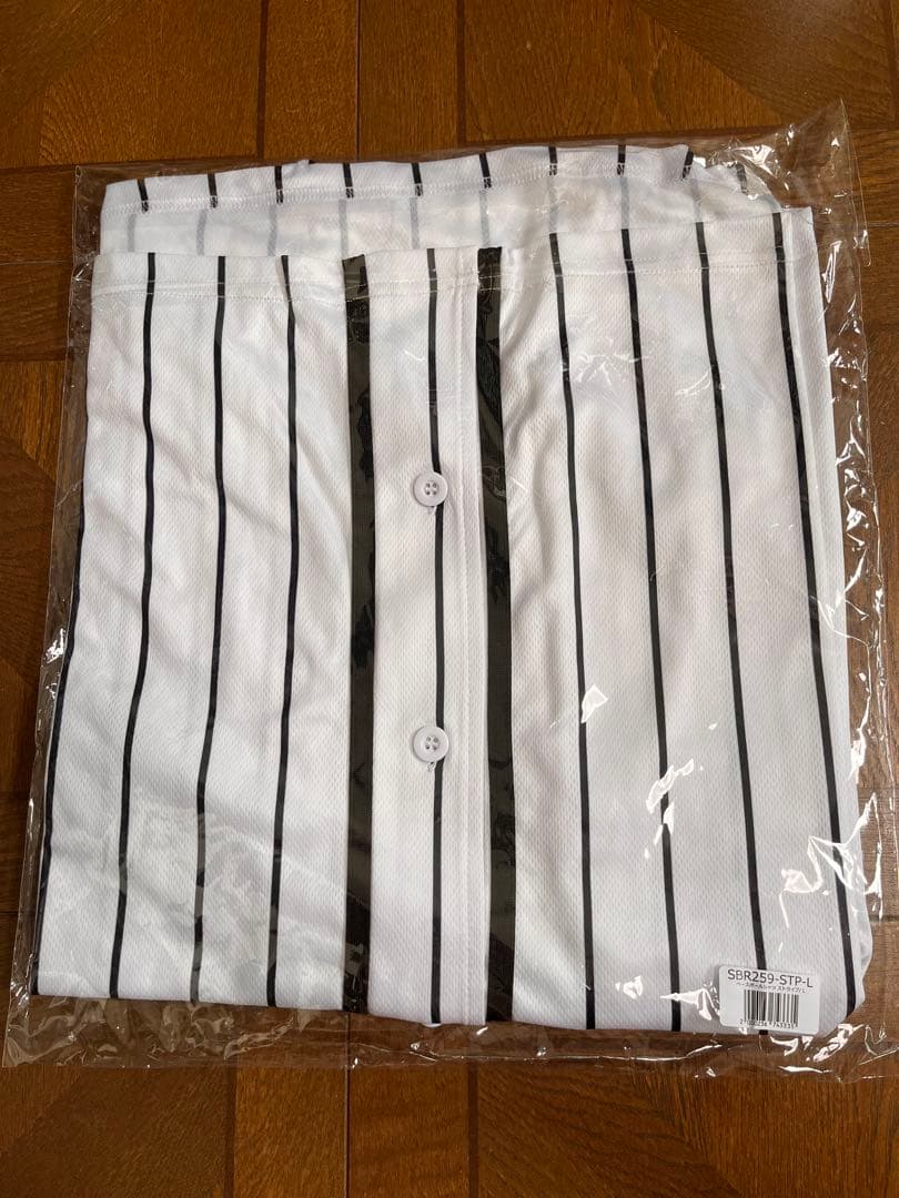 SUPER BEAVER ベースボールシャツ ストライプ Lサイズ