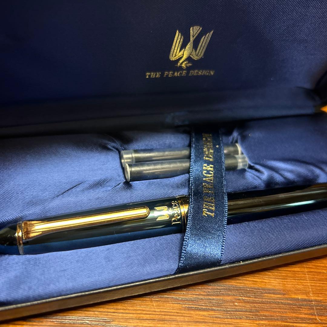 ★激レア 当選品 SAILOR PEACE ブルーチタン 万年筆 18K MF