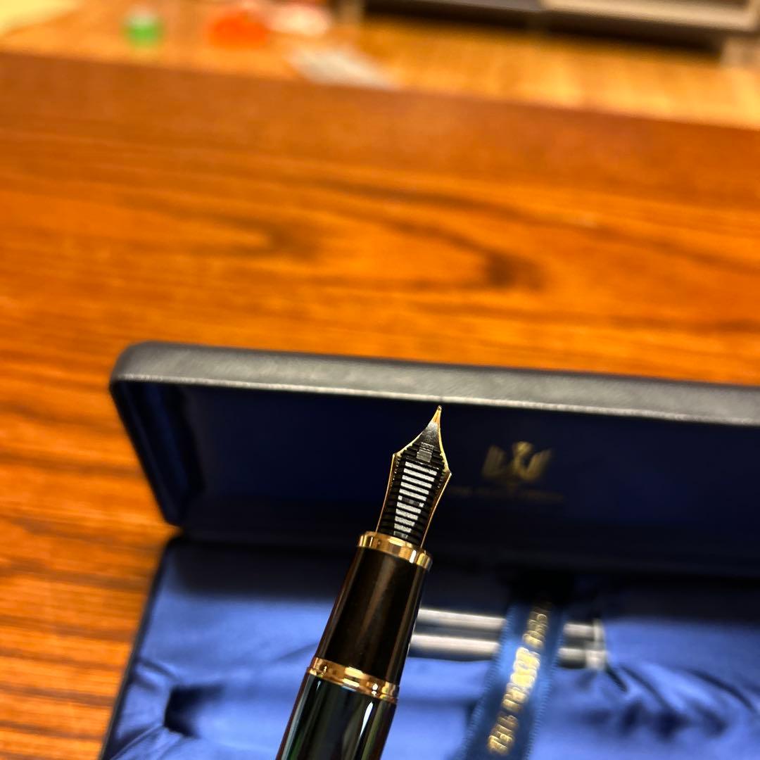 ★激レア 当選品 SAILOR PEACE ブルーチタン 万年筆 18K MF