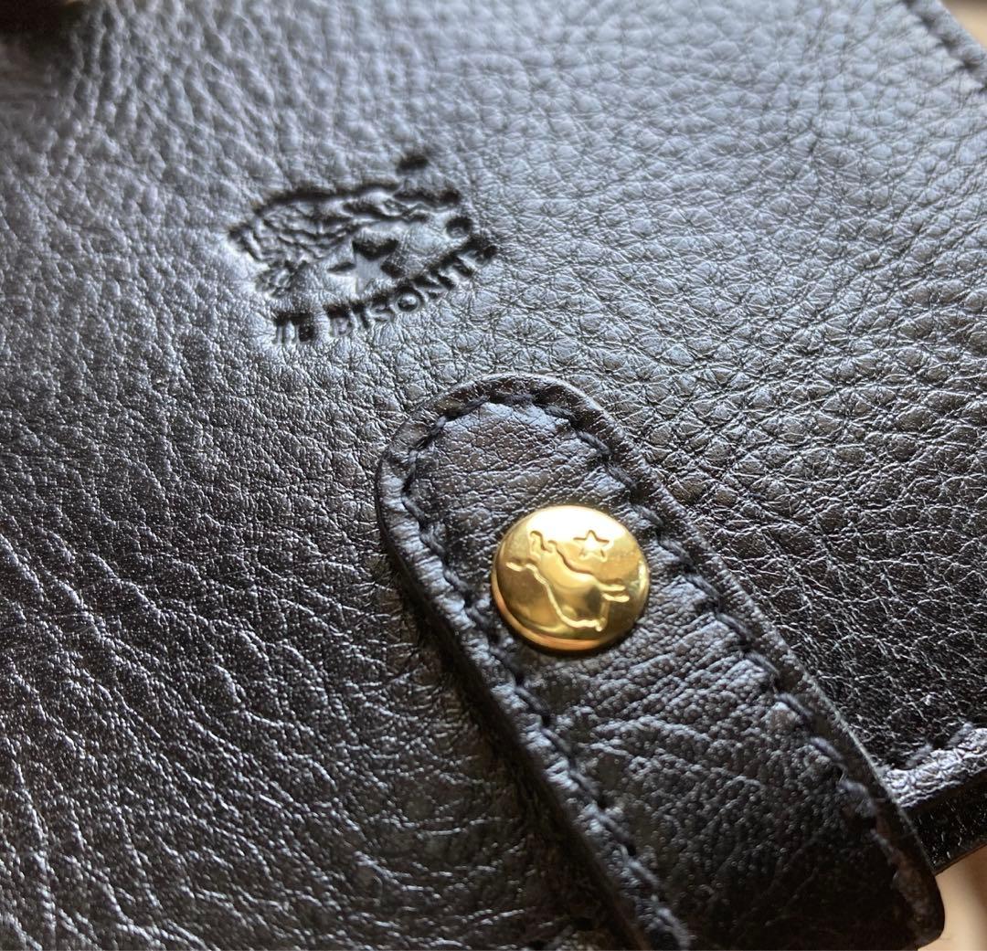 新品　イルビゾンテ　折りたたみ　財布　ブラック　ラウンドファスナー　ミニ