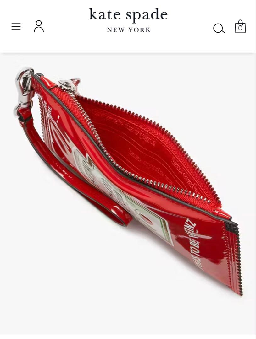 【わちち】ハインツ×ケイトスペード　パテント　　カードケース