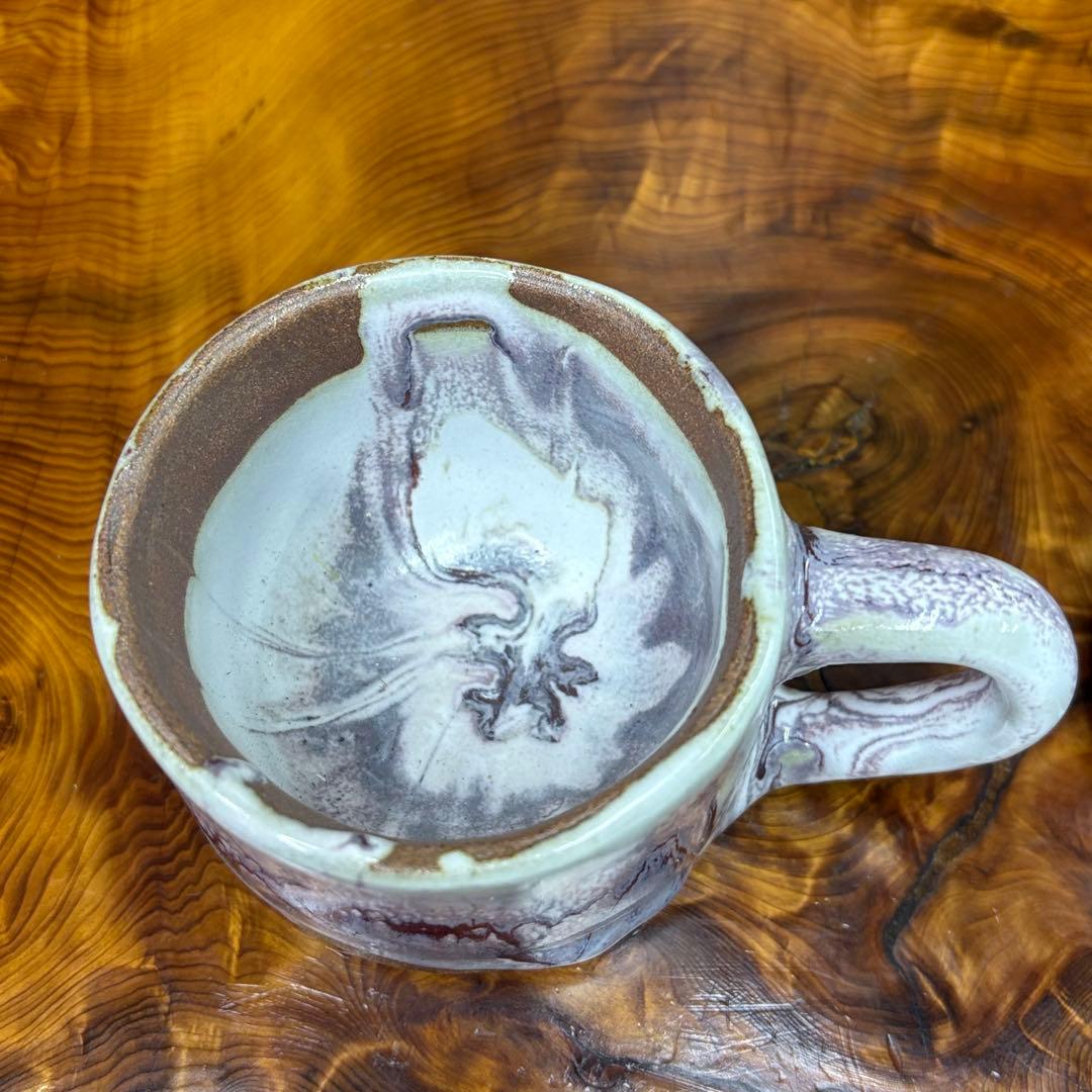 詳細不明 マグカップ2点　在銘 小林 小岱焼？　小代焼　作家物？