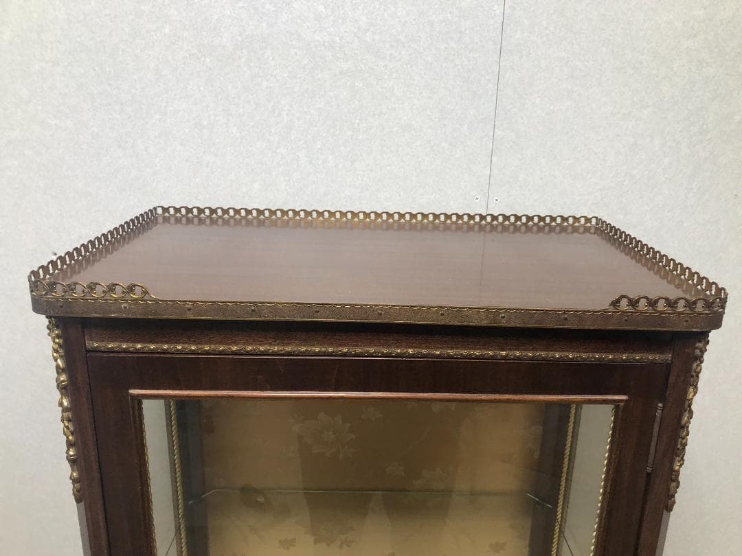 送料無料 ス. キュリオキャビネット 飾り棚 ヨーロピアン 73041-1-70