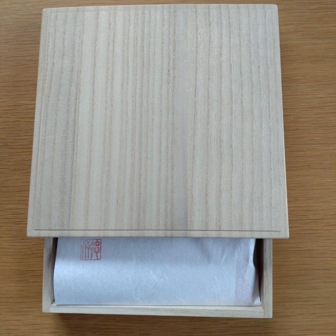 茶道用帛紗　裏千家今日庵　徳齋製　茜色？　桐箱　新品未使用品