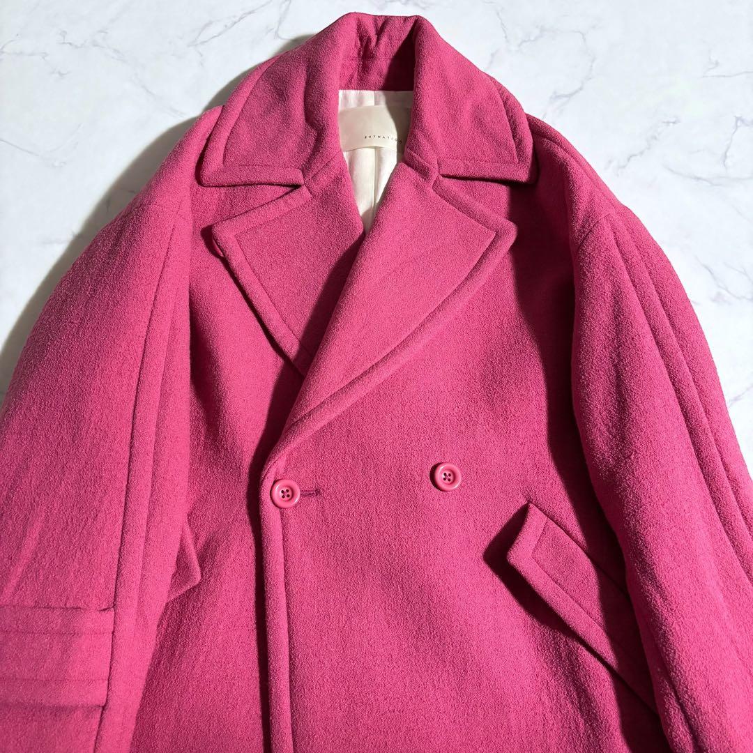 ESTNATION 定価7万 ビッグチェスターコート ピンク オーバーサイズ