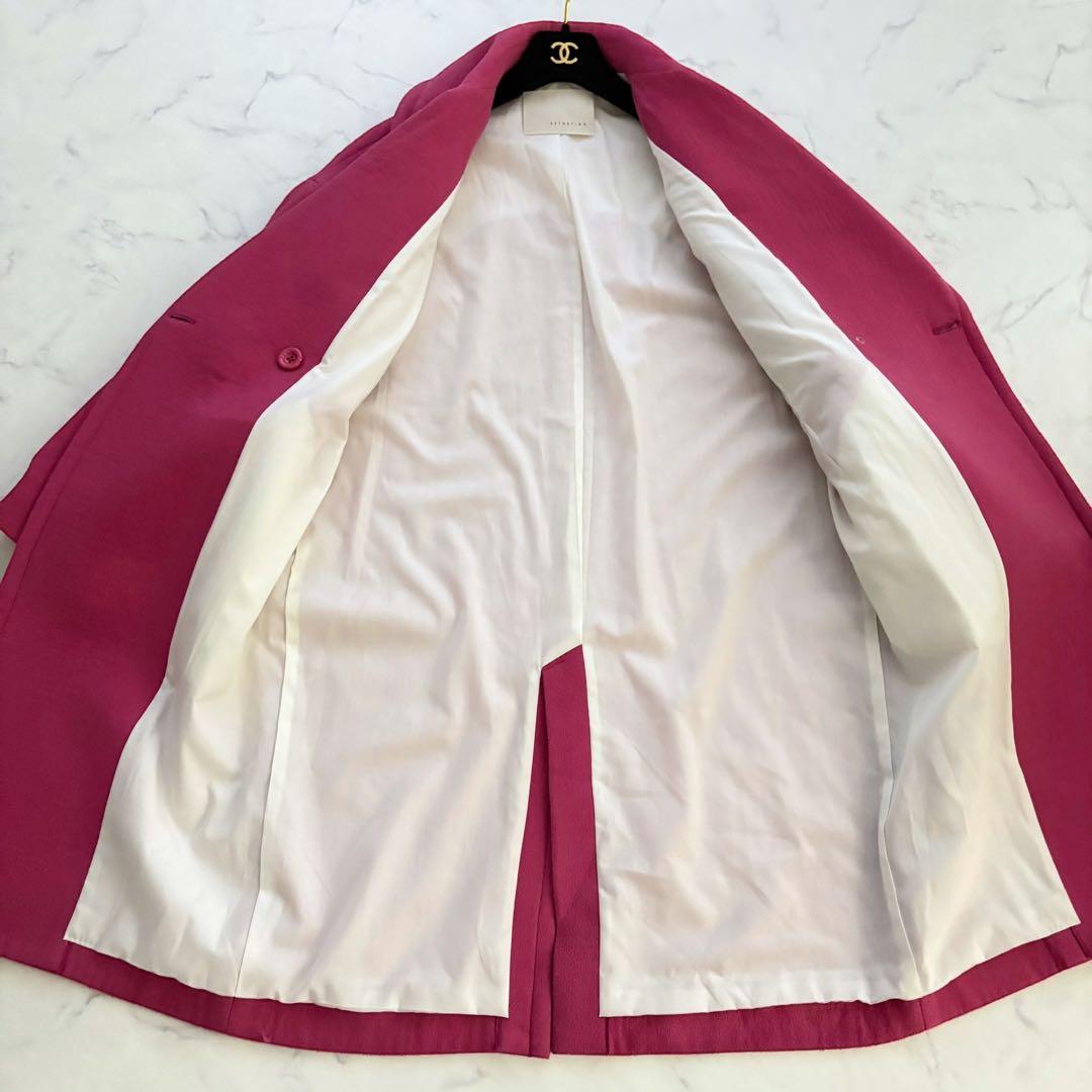 ESTNATION 定価7万 ビッグチェスターコート ピンク オーバーサイズ